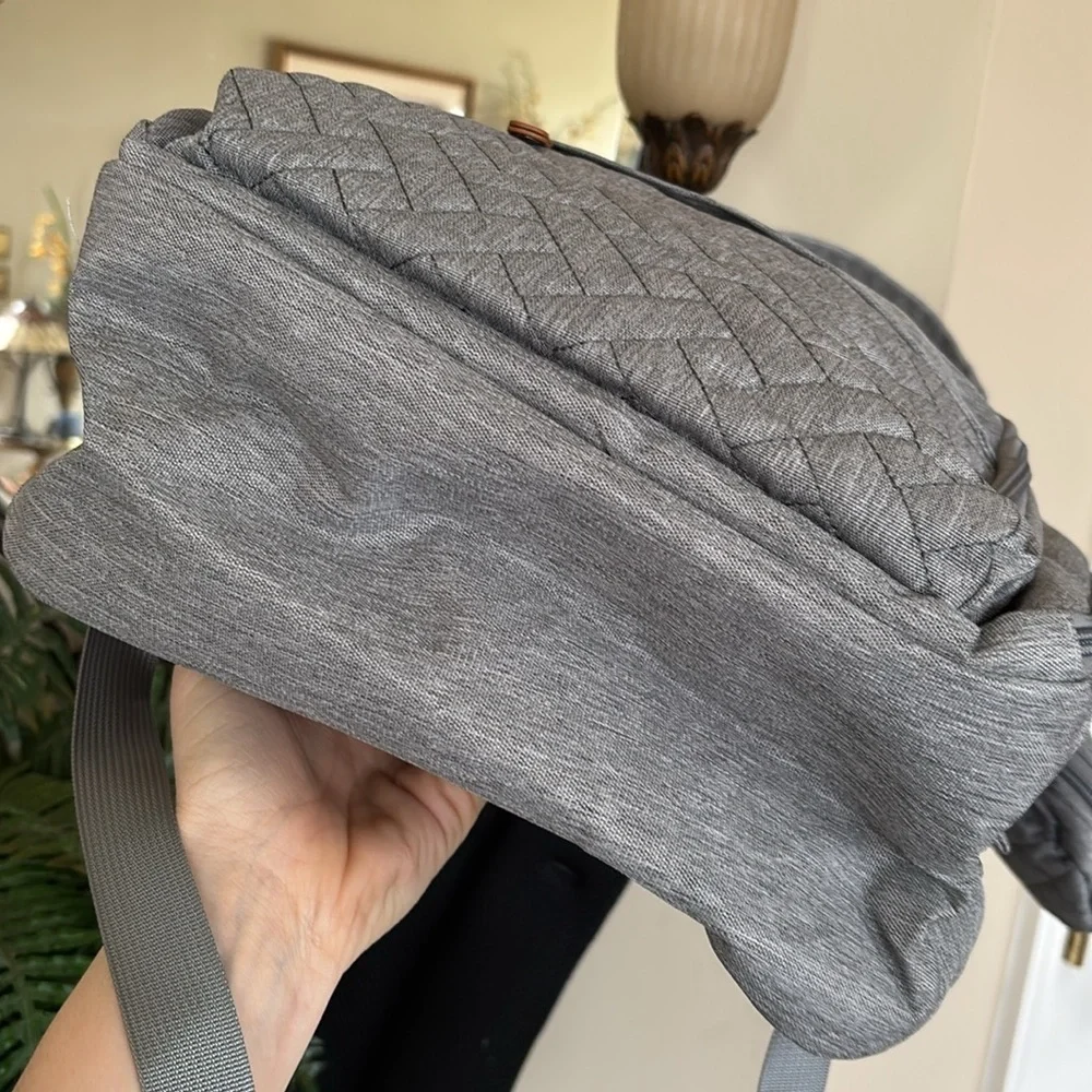 Brand New Diaper Bag Backpack Portable Changing Pad Stylish Gray Baby Organizer